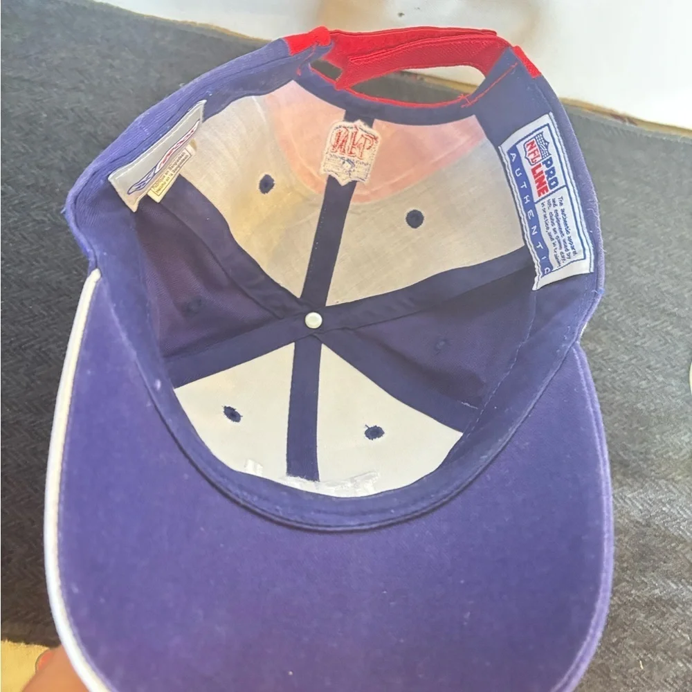 Vintage Reebok Pro NFL Line NY New York Giants FDNY Adjustable Baseball Cap Hat
